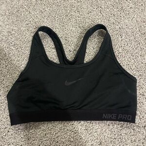 Nike Black Racerback Sports Bra with NIKE PRO Band